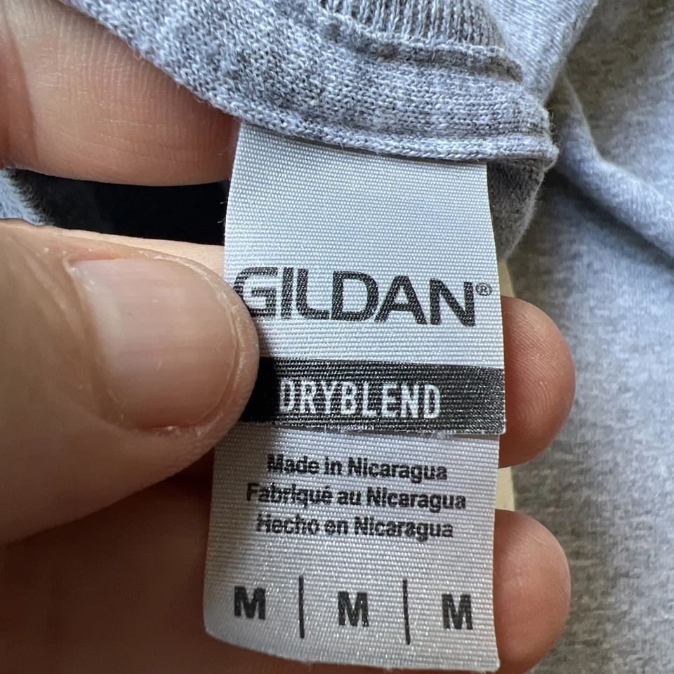 NWOT Authentic UPenn Quakers Soccer Team Issued Crest Logo Shirt Medium Gray - Image 4 of 4