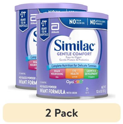 (2 pack) Similac Total Comfort Powder Baby Formula, 12.6-oz Can EXP 2027