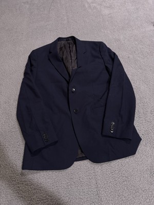 Theory Blazer Mens 36 Blue Navy Flex Button Jacket Sport Coat Casual  Preppy