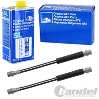 2Xate Bremsschlauch HA+1L Ate Dot 4 Passend FüR Audi A3 Seat Leon Skoda Octavia