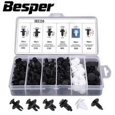 Car Fastener Clip Kit Push Retainer Rivet Bumper Trim Panel 50/100PCS