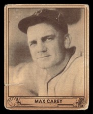 1940 PLAY BALL MAX CAREY 178a POOR SAVE THESE CARDS BASEBALL BROOKLYN DODGERS