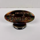 Vtg Authentic Fenton Iridescent Carnival Art Glass Logo Dealer Countertop Sign