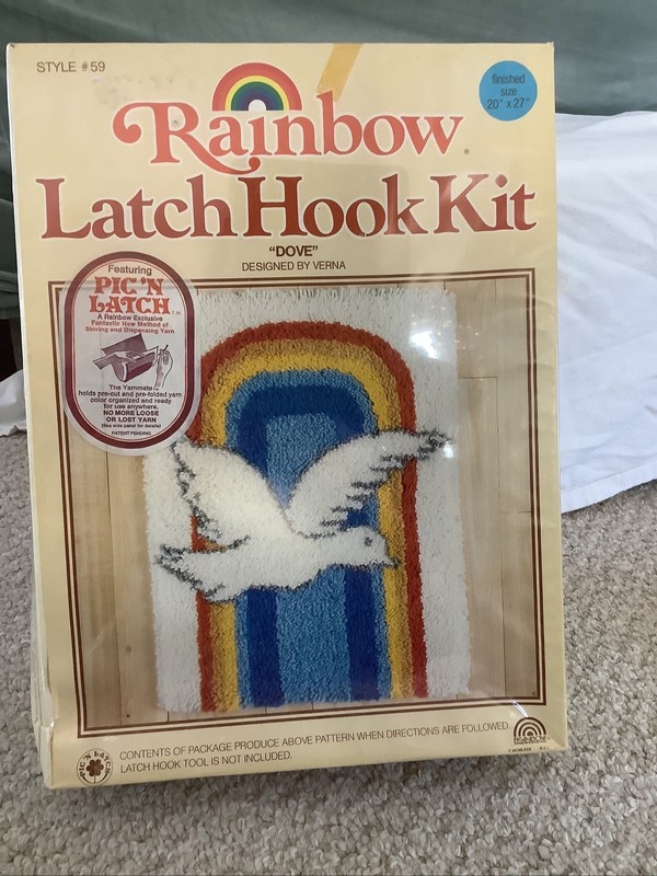 vintage latch hook rug crafts kits