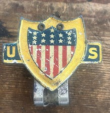 Vintage Patriotic U.S. Shield Automobile Viso...