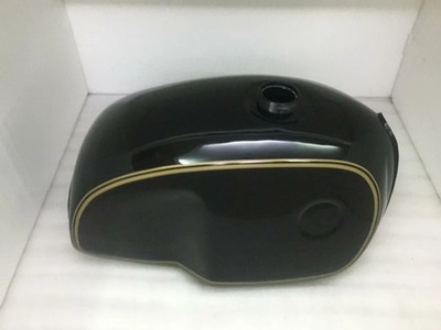 BMW R100 RT RS R90 R80 R75 SCHWARZ & GOLDEN PIN LINE LACKIERTER STAHLTANK
