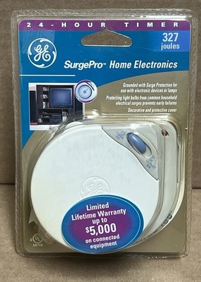 Vintage GE Surgepro 24 Hour Timer Lamp & Appliance Programmable GE5117N-71D NOS