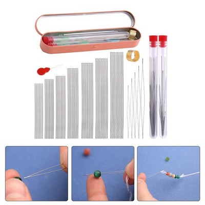 Perlennadeln Set String Bead Aufbewahrungsbox Praktisches Perlengerät Nadel