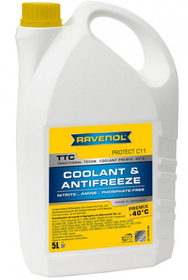 RAVENOL TTC PROTECT C11 Kühlerfrostschutz Premix -40°C 5 Liter gebrauchsfertig