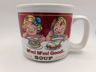 Campbell s Soup Kids 1989  M'm M'm Good  Soup Mug Cup Vintage 14 Oz