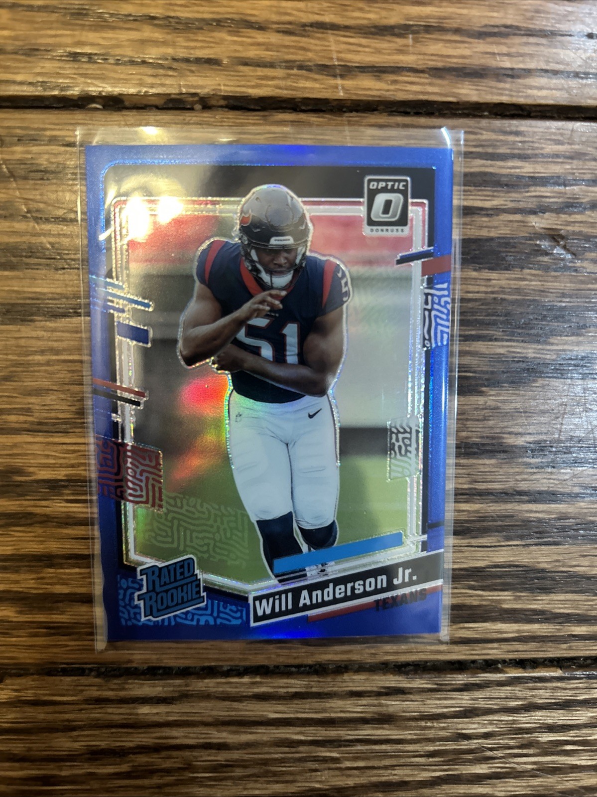 2023 Panini Donruss Optic - Rated Rookie Will Anderson #246 Blue Prizm /199 (RC)