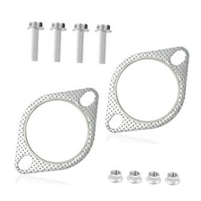 2PCS 2.5" Exhaust Gasket Kit Include 4PCS Exhaust Bolts,2-Bolt Exhaust 2.5inch