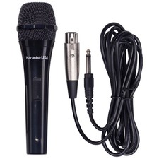Karaoke USA M189 Professional Dynamic Microphone Detachable Cord , Black