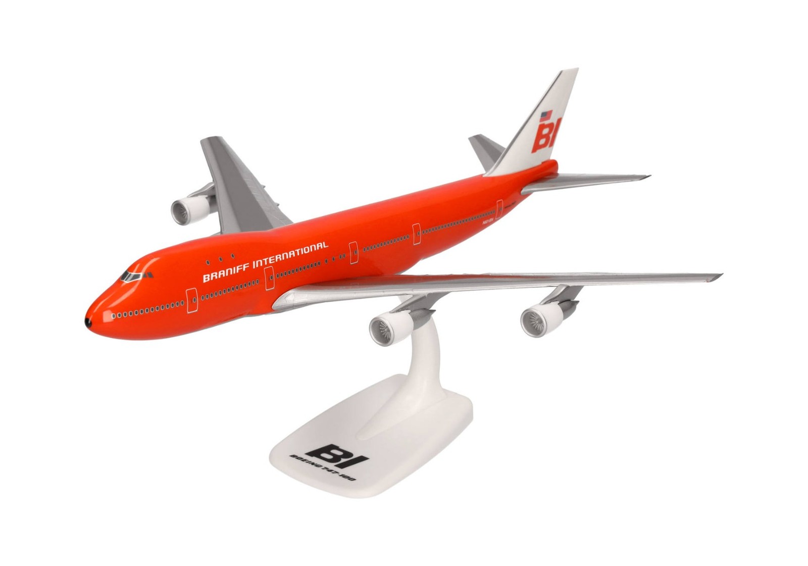 Boeing 747-100 Braniff Herpa 1/250 maquette avion miniature plastique HER61 collectionneur