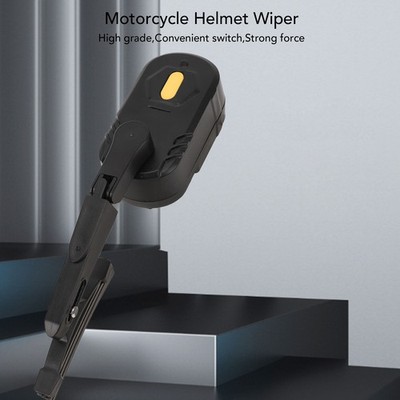 Motorcycle Helmet Wiper 2 Speed Rechargeable Universal Water Resistant Winds SET