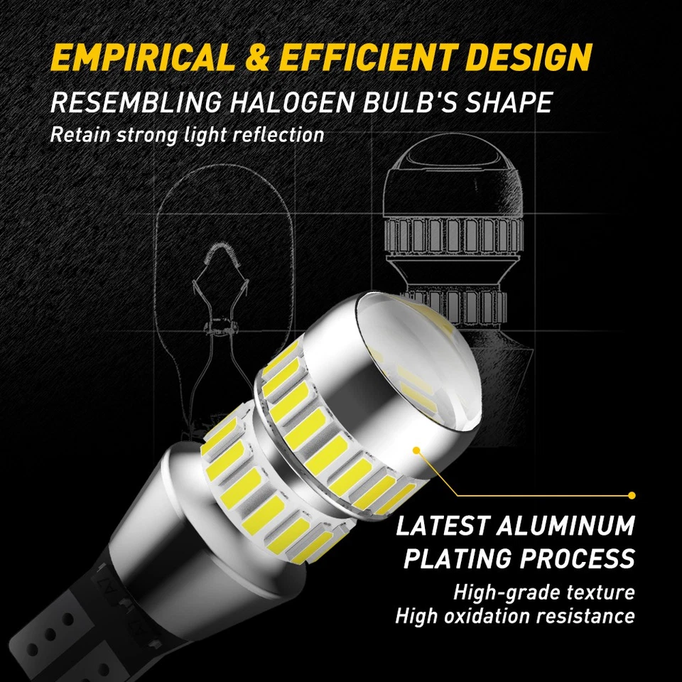 2x AUXITO T15 LED Reverse Back Up Light Bulb 921 912 W16W 904 906 White 6000K B Foto 2 de 4