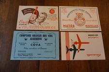 lot 4 buvards publicitaires anciens Algérie (4L) advertising blotters