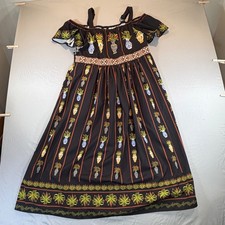 BloomChic Black Maxi Dress Womens 14-16 Mediterranean Boho Cottagecore Plus Size