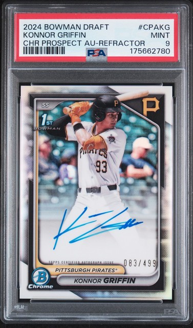 Konnor Griffin 2024 Bowman Bowman Draft Chrome Prospect Autographs Refractor