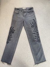 We The Free Embroidery Flower Jeans Sz 24 For Women