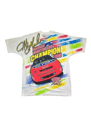 Vintage AOP Jeff Gordon 1995 Winston Cup Double Sided Nascar Tee Shirt XL