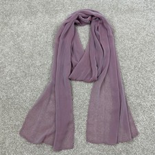 Unbranded Sheer Chiffon Scarf Dusty Mauve Muted Plum Color shift Wrap Shawl