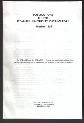 Comparison of the data obtained by two different methods for a starfield 1582123