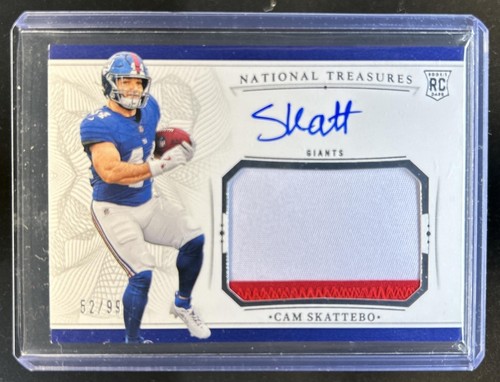 2025 Panini National Treasures Cam Skattebo Crossover Rookie Patch Auto RC #/99