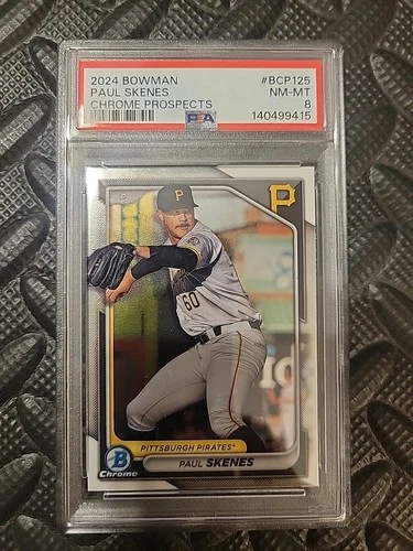 2024 Bowman Chrome Prospects Paul Skenes #BCP-125.  PSA 8