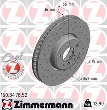 ZIMMERMANN 150.3478.52 Bremsscheibe f�r BMW