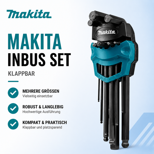 Makita B-65894 Imbus Set 9-Tlg InnensechskantschlüSsel Kugelkopf Sechskant-image