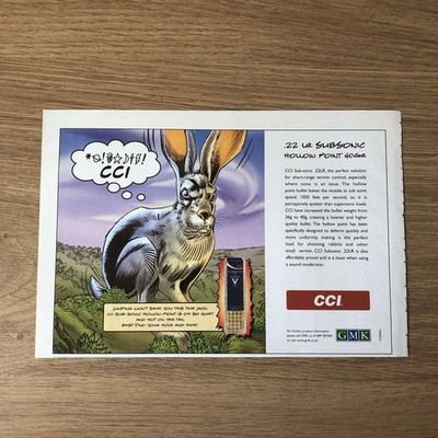 GUNS141 MAGAZIN WERBUNG 6X9 CCI SUB-SONIC .22LR MUNITION