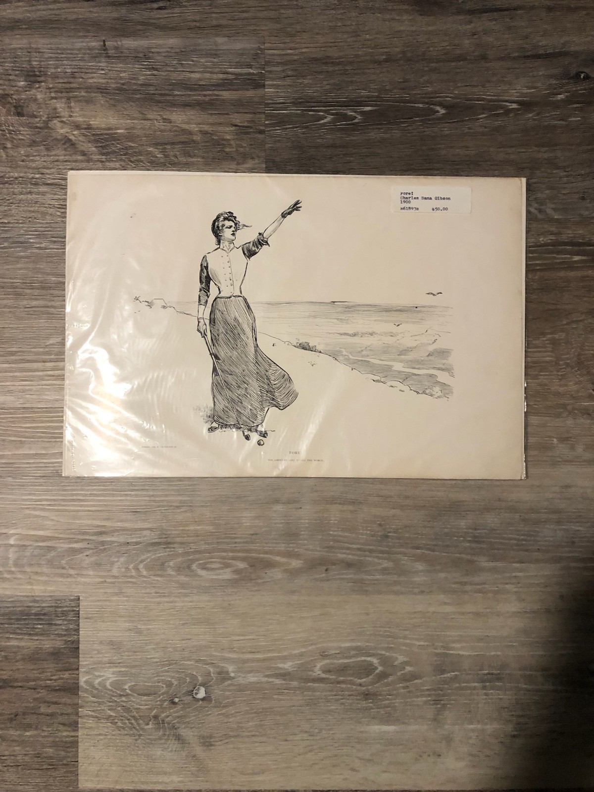 Gibson Golf Print-The American Girl