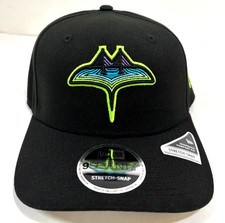 Tampa Bay Rays MLB NE 2024 City Connect Stretch-Snap Snapback Hat~Black