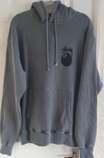 Stussy men Hoodie Black Size Large.