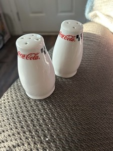 Ceramic Coca-Cola Salt And Pepper Shakers