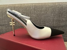 ELISABETTA FRANCHI SCARPE DI LUSSO DA DONNA - White & Black - Nr 38 - NUOVE