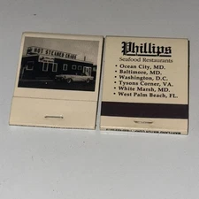 Phillips Seafood Restaurants (est 1956) Lot of 2 Vintage Matchbook