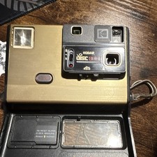 Kodak Disc 8000 Vintage Disc Film Camera - Black and Gold Color