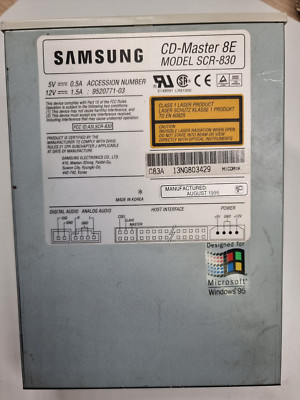 Legendär 1996 Samsung CD-Master 8E 8x IDE CD-ROM-Laufwerk / model SCR-830