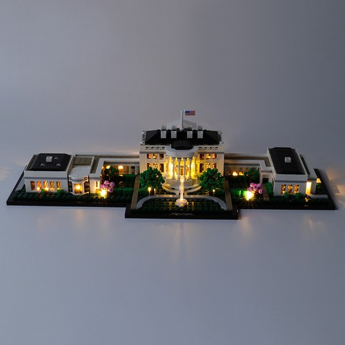 LED Light Kit For Architecture The White House LEGOs 21054 Lighting Set - Picture 1 of 12