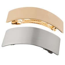 French Spring Metal Hair Barrette Hairpins Automatic Ponytail Holder Clip