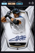 [DIGITAL CARD] TOPPS BUNT 2019 FRANK THOMAS, 250cc FIVE STAR SIG, CHI WHITE SOX