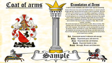 Kaergel-Kyrkcall COAT OF ARMS HERALDRY BLAZONRY PRINT
