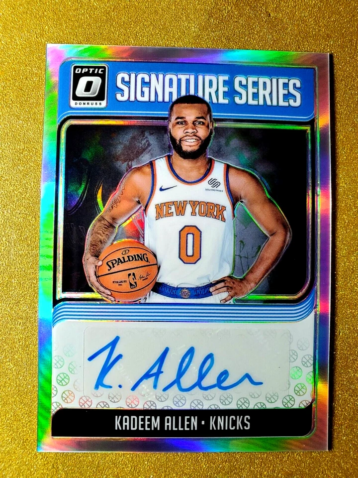 2018-19 Optic Signature Series Silver Holo Kadeem Allen #SG-KAL Prizm Auto Mint - Image 4 of 4