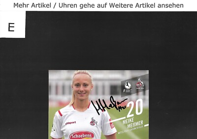 Meike Meßmer - Handsignierte Autogrammkarte. Verein, Saison Siehe Bild.