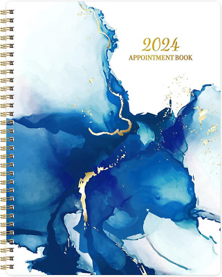 2024 Libro De Citas 2024 Planificador Diario Por Hora 8  X 10  Enero Diciembre