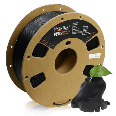 OVERTURE PETG Filament 1,75 Mm, 1 Kg (2,2 Lbs) Spule, Maßgenauigkeit +/- 0,05 Mm