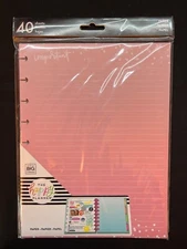 The Happy Planner 40 Sheets Filler Paper Pink Gradient Lined Notes Refill Pack