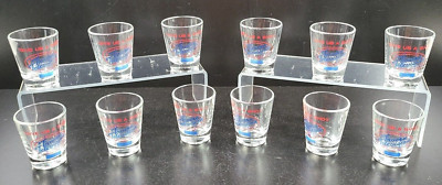 12 Tavern Television Give Us A Shot Glasses Set Vintage Restaurant Luminarc Lot